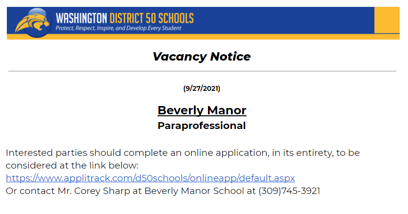 Job Opening