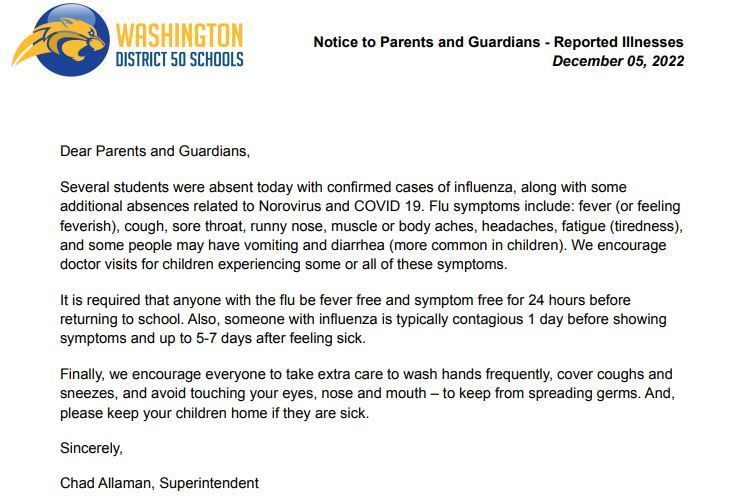 Notice to Parents and Guardians